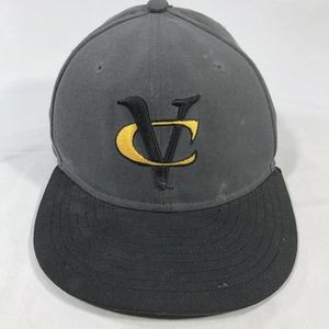 VCU RAMS NEW ERA HAT CAP MENS 6 5/8 POLYESTER WOOL BLEND FITTED 59FIFTY GRAY